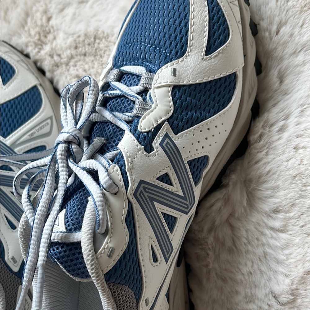 New Balance Blue and White Athletic Shoes - Picture 8 of 9